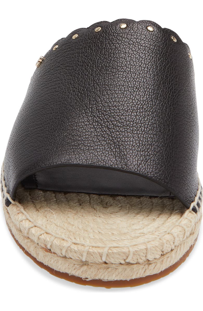 Kate Spade New York gabriela espadrille slide sandal, Alternate, color, Black
