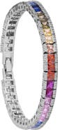 SAACHI Rainbow Crystal Tennis Bracelet