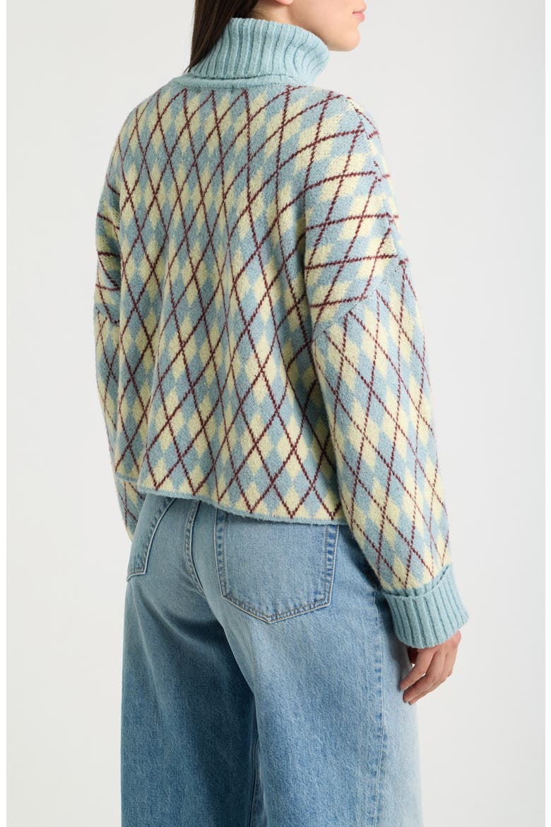 Pattern Turtleneck Sweater, Alternate, color, PATTERNED