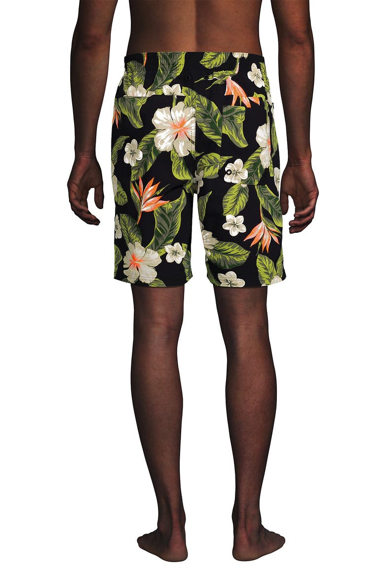 9" Volley Hydroliner Swim Trunks, Alternate, color, Hibiscus Floral/Black