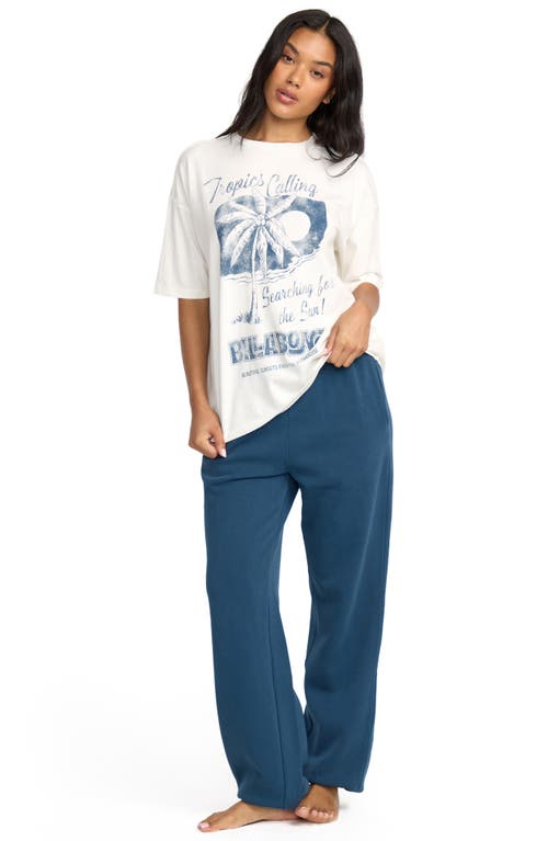 Billabong This Sunny Time Oversize Graphic T-shirt In White