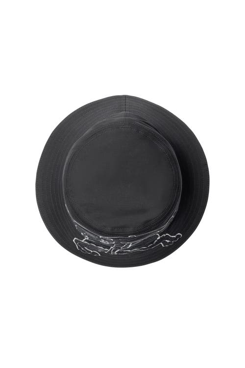 Burberry Ekd Cotton Bucket Hat In Charcoal