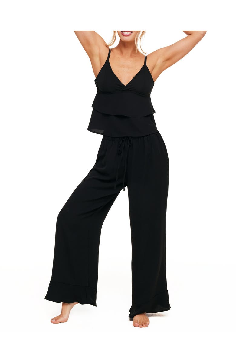 Adore Me Brigita Pajama Cami & Pants Set, Main, color, Black