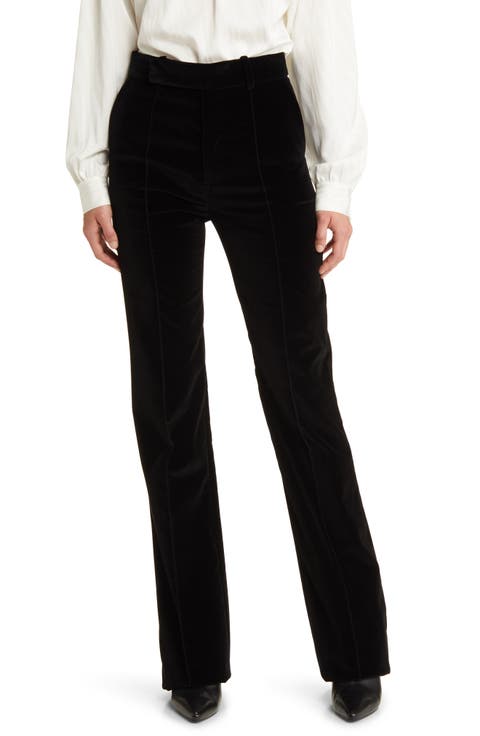 The Slim Stacked Velvet Trousers