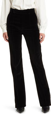 FRAME The Slim Stacked Velvet Trousers