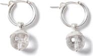 Chan Luu Bell Quartz Hoop Earrings