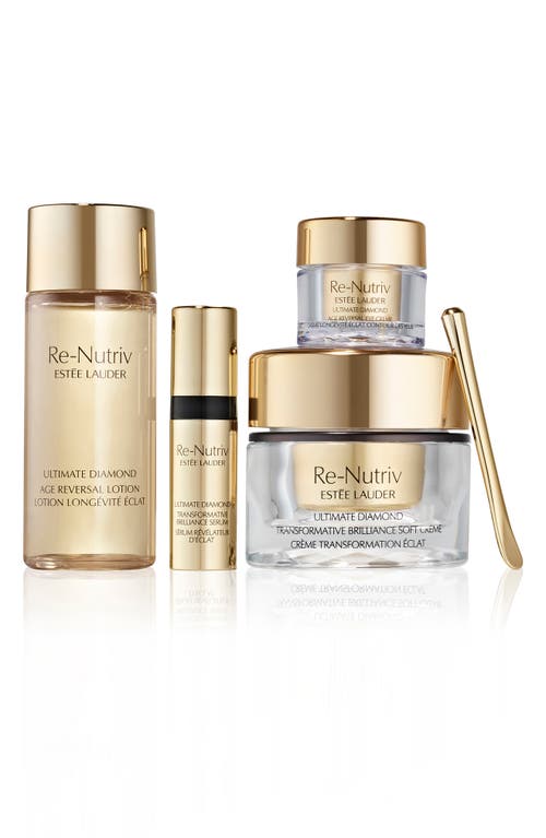Estée Lauder Re-nutriv Ultimate Diamond Skin Care Set $390 Value In Transparent