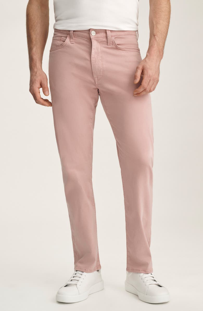 34 Heritage Courage Stretch Twill Straight Leg Pants, Main, color, Pink Twill