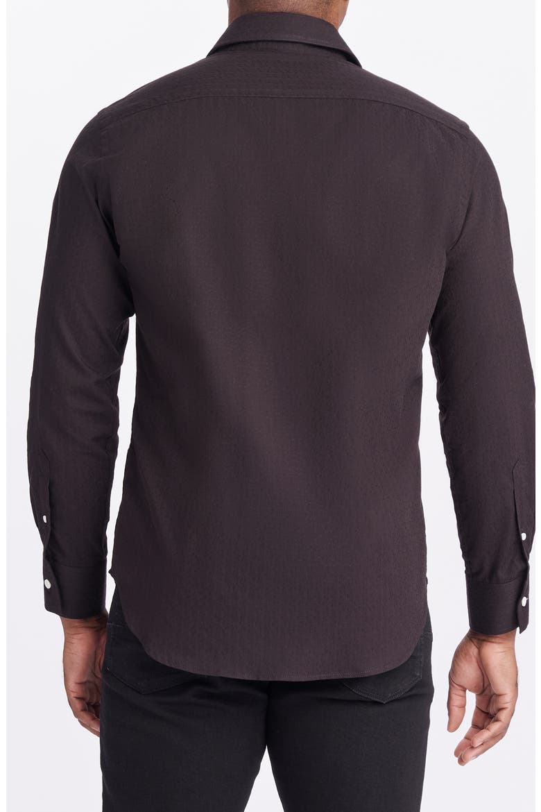 Walford Long Sleeve Woven Shirt, Alternate, color, BLACK