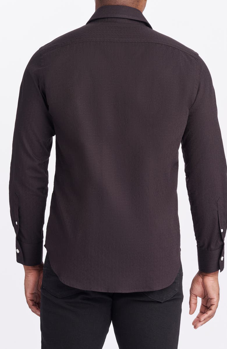 Robert Graham Walford Long Sleeve Woven Shirt, Alternate, color, Black