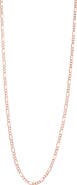 FZN 10k Gold 18 Inch Figaro Chain Necklace