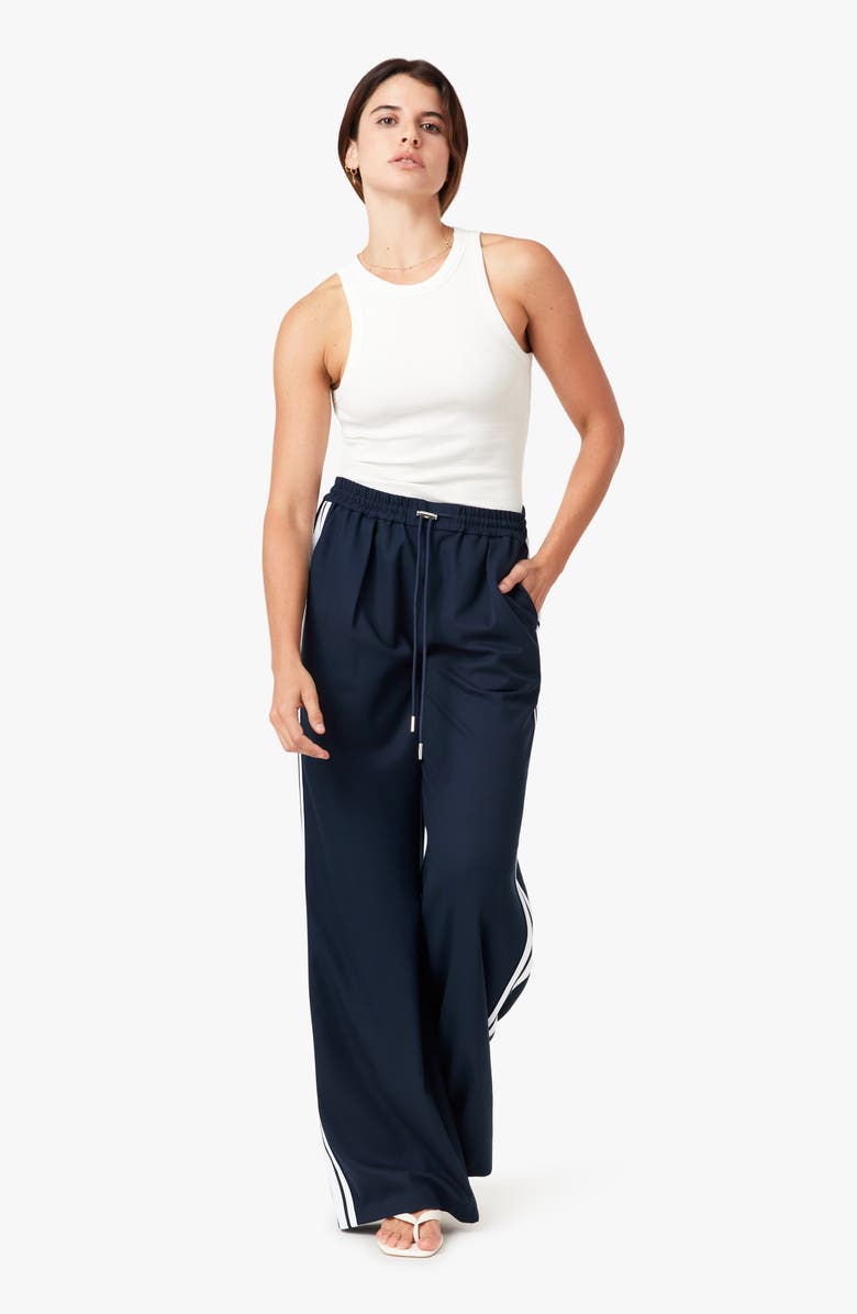 Habitual Wide Leg Track Pants, Alternate, color, Salute