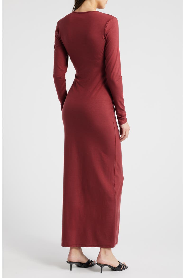 Tommie Long Sleeve Stretch Dress, Alternate, color, CHIANTI