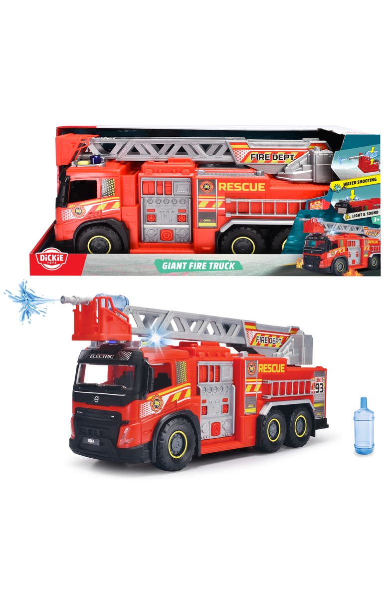 Dickie Toys Giant Fire Truck Red 22" Toy Vehicle, Alternate, color, Multicolored