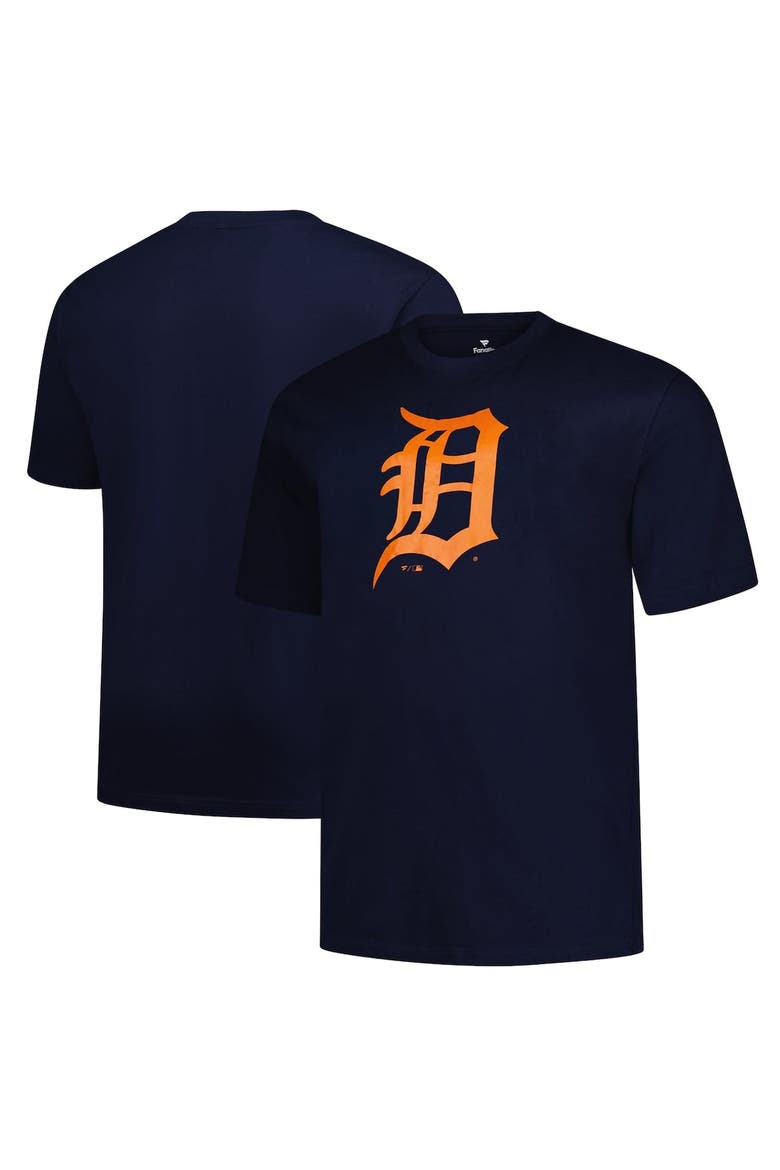 Men's Profile Navy Detroit Tigers Big & Tall Primary Logo T-Shirt, Main, color, Navy