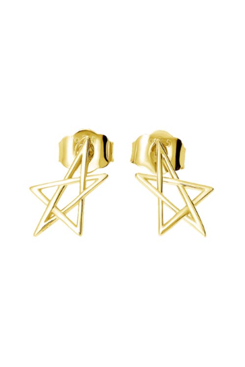 Lucy Quartermaine Sol Star Mini Studs In Gold