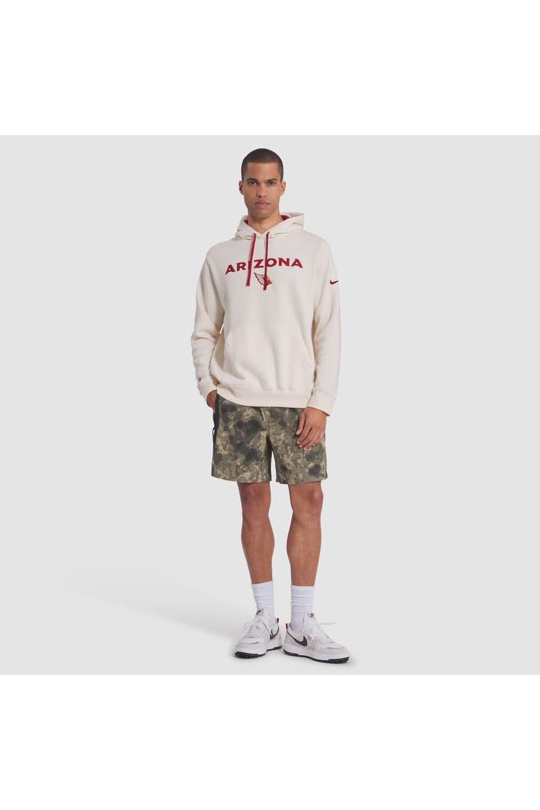 Men's Nike Natural Arizona Cardinals 2025 Rivalries Collection Club Hoodie, Alternate, color, Natural