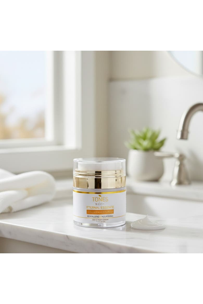 Eternal Essence Collagen Moisturizer Hydrating Anti-Aging Cream 50ml, Alternate, color, White and Orange