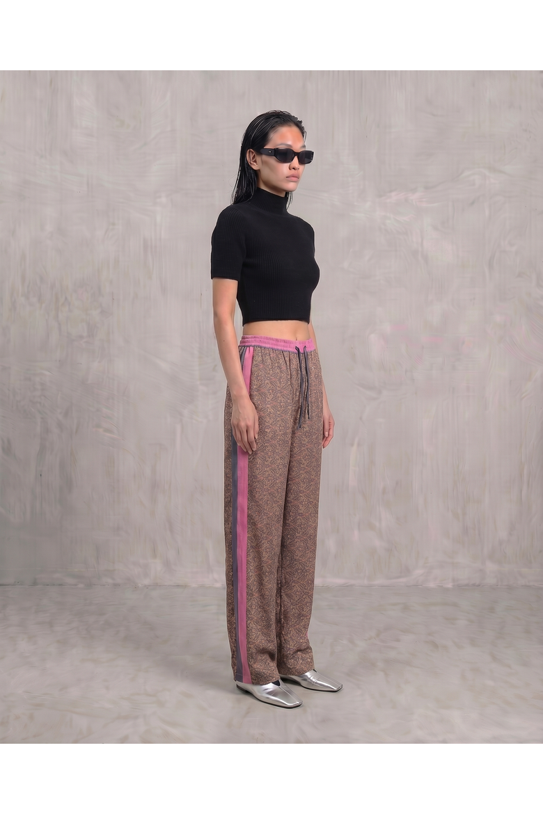 Paisley Motif Pant With Stripe, Alternate, color, Lilac