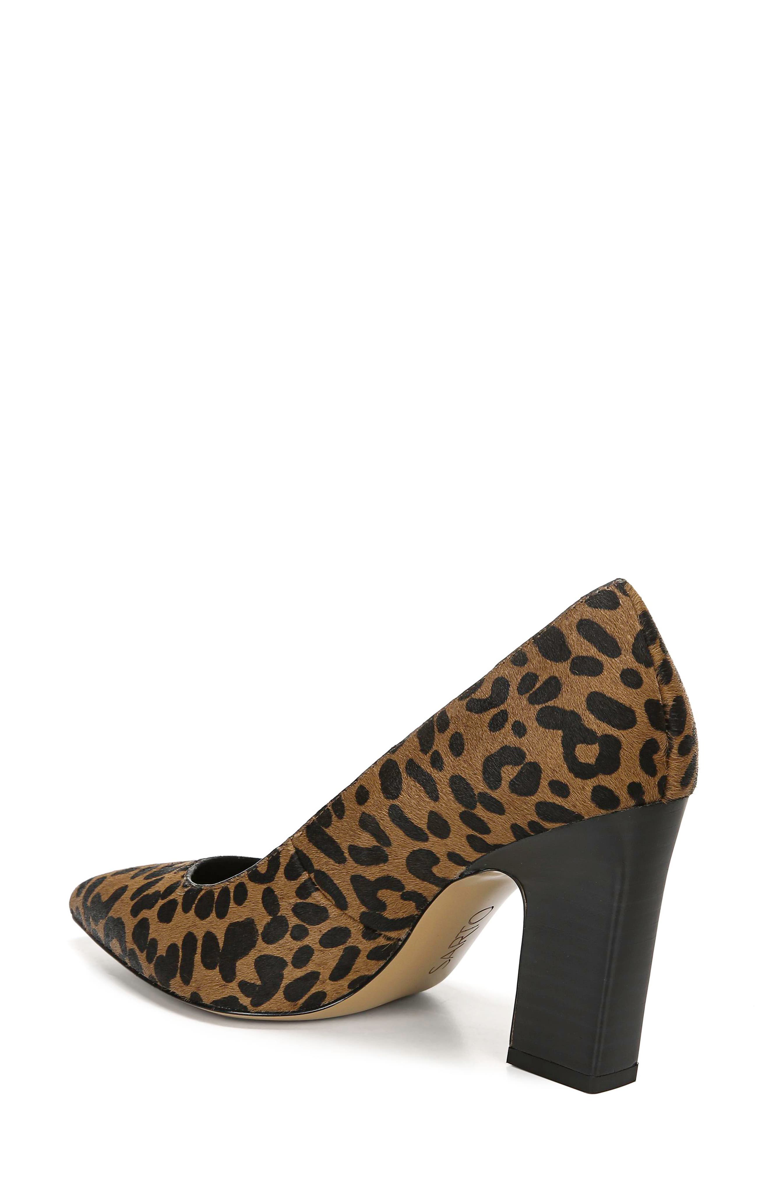 Sasha Pointy Toe Genuine Calf Hair Pump, Alternate, color, LEOPARD PRINT CALF HAIR