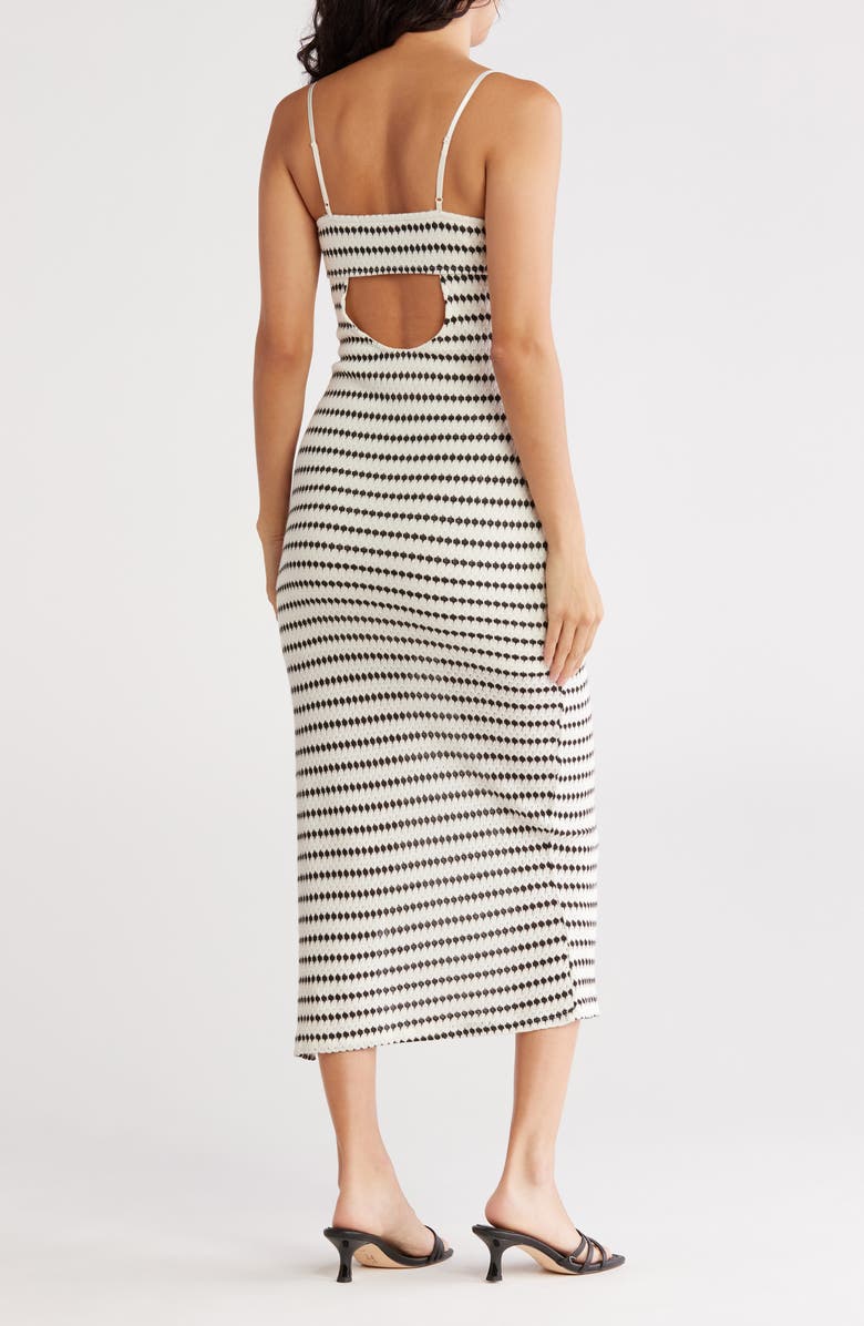 Cutout Back Midi Dress