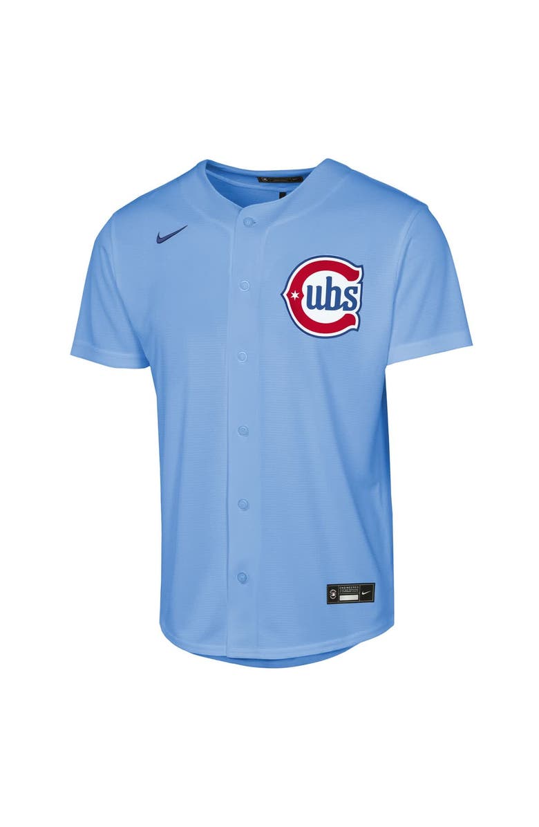 Nike Youth Nike Light Blue Chicago Cubs Alternate Replica Jersey, Alternate, color, Light Blue