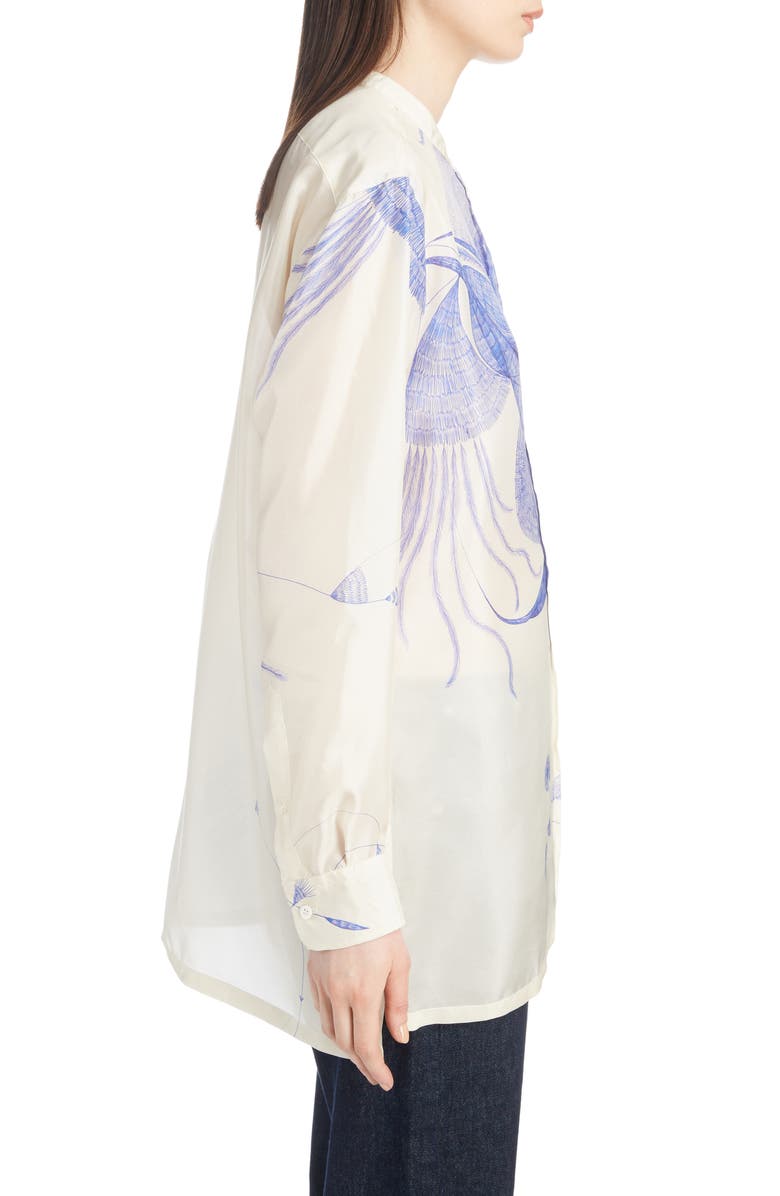 Dries Van Noten Floral Silk Blouse, Alternate, color, 