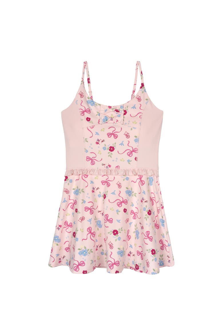 Sleeping Beauty Aurora Women's Athletic Skater Dress, Main, color, Light Pink Aurora
