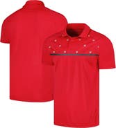 LEVELWEAR Men's Levelwear Red Washington Nationals Sector Batter Up Raglan Polo