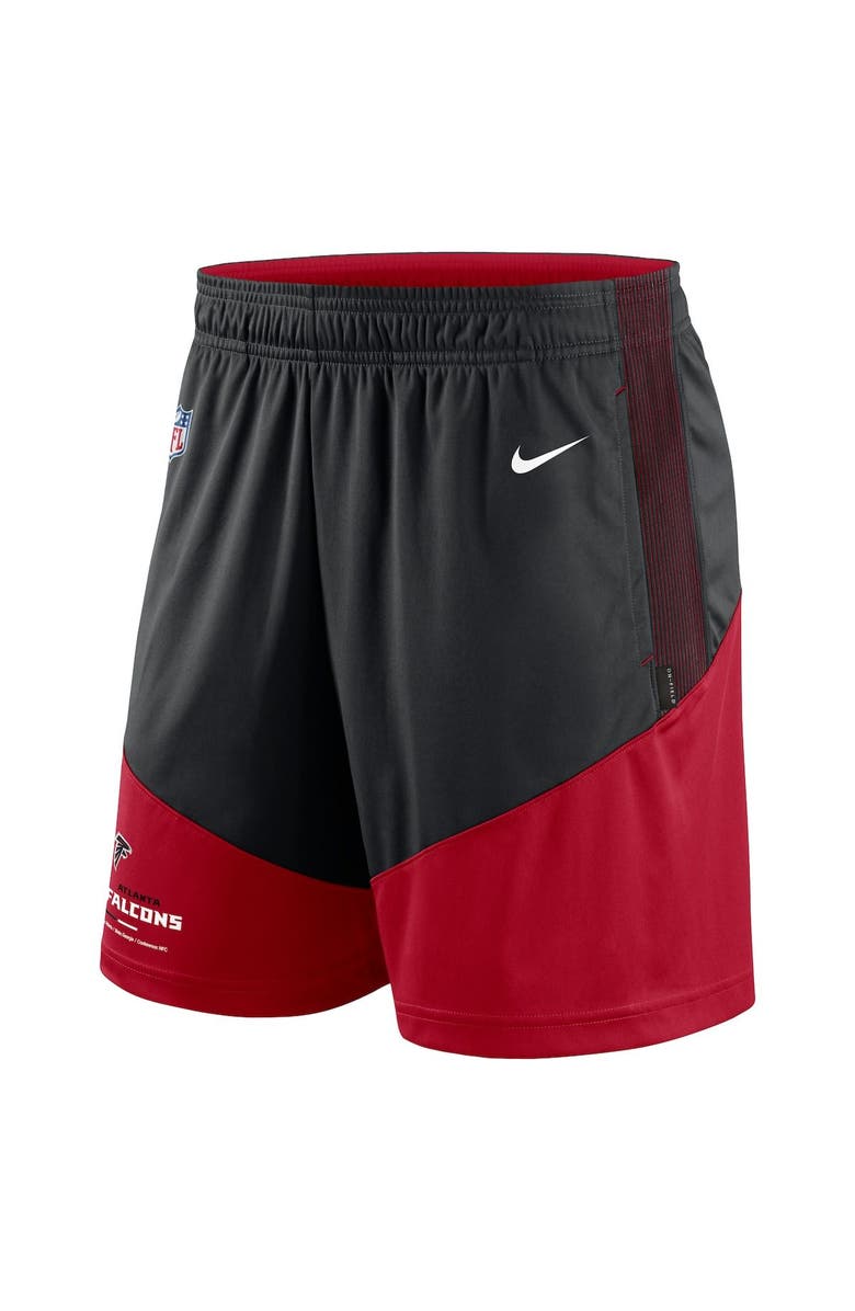 Nike Men's Nike Black/Red Atlanta Falcons Sideline Primary Lockup Performance Shorts, Alternate, color, Black