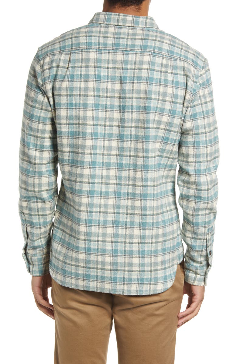 HIROSHI KATO The Ripper Plaid Cotton Flannel Button-Up Shirt, Alternate, color, 