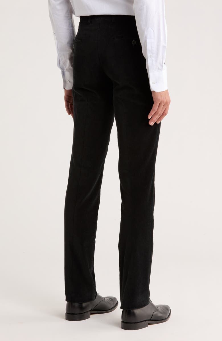 Jack Victor Yves Stretch Cotton Pants, Alternate, color, Black