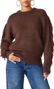 Steve Madden Ashlynne Fringe Sleeve Sweater