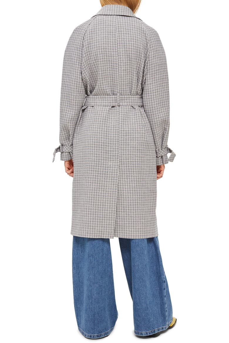 Angie Trench Coat, Alternate, color, GREY MULTI