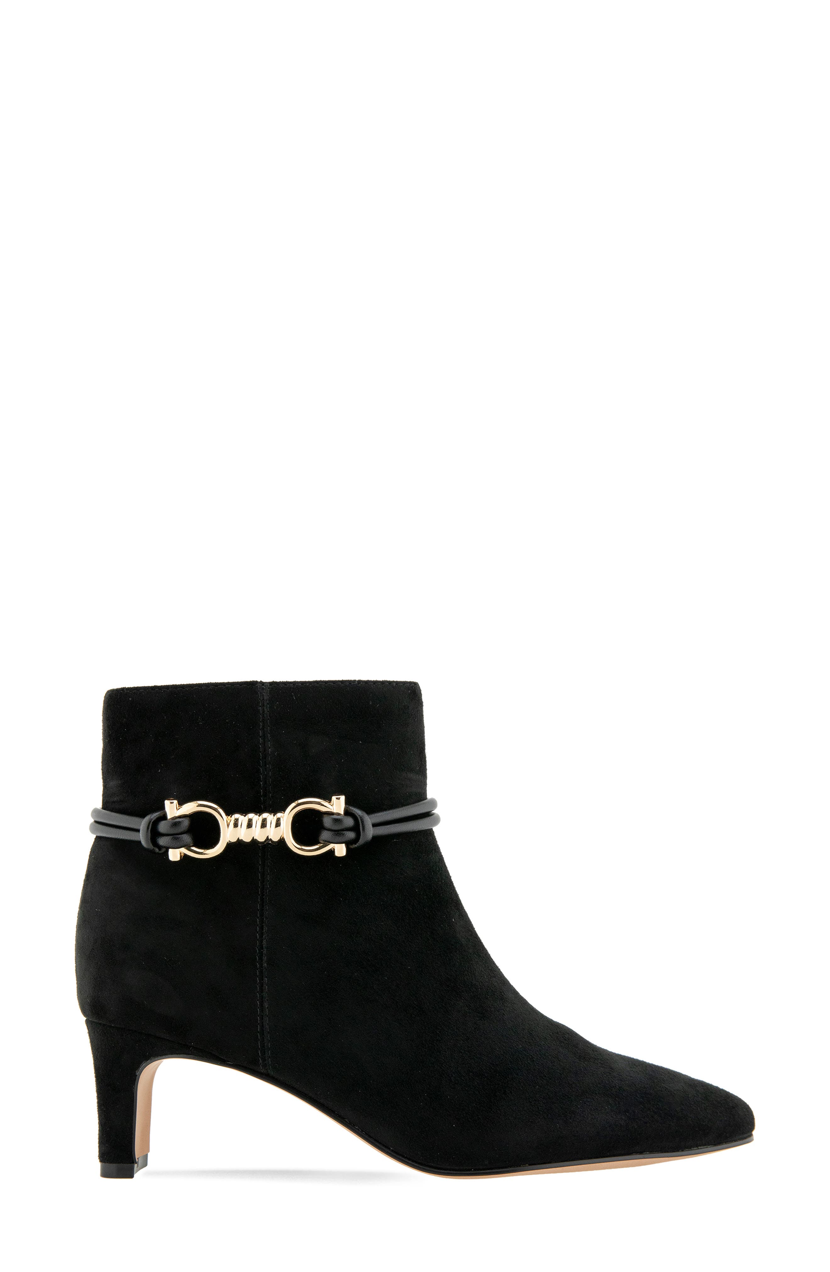 Wrenna Pointed Toe Bootie, Alternate, color, BLACK SUEDE