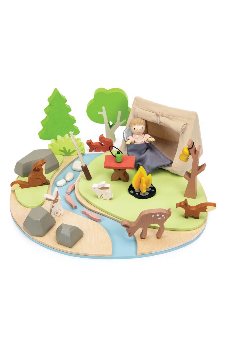 Tender Leaf Toys Wildlife Camping Playset, Alternate, color, Green Multi