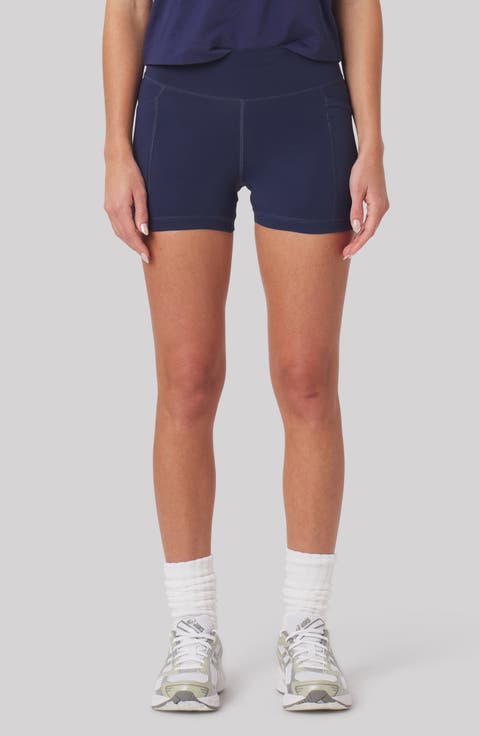 Heather High Waist Pocket Bike Shorts