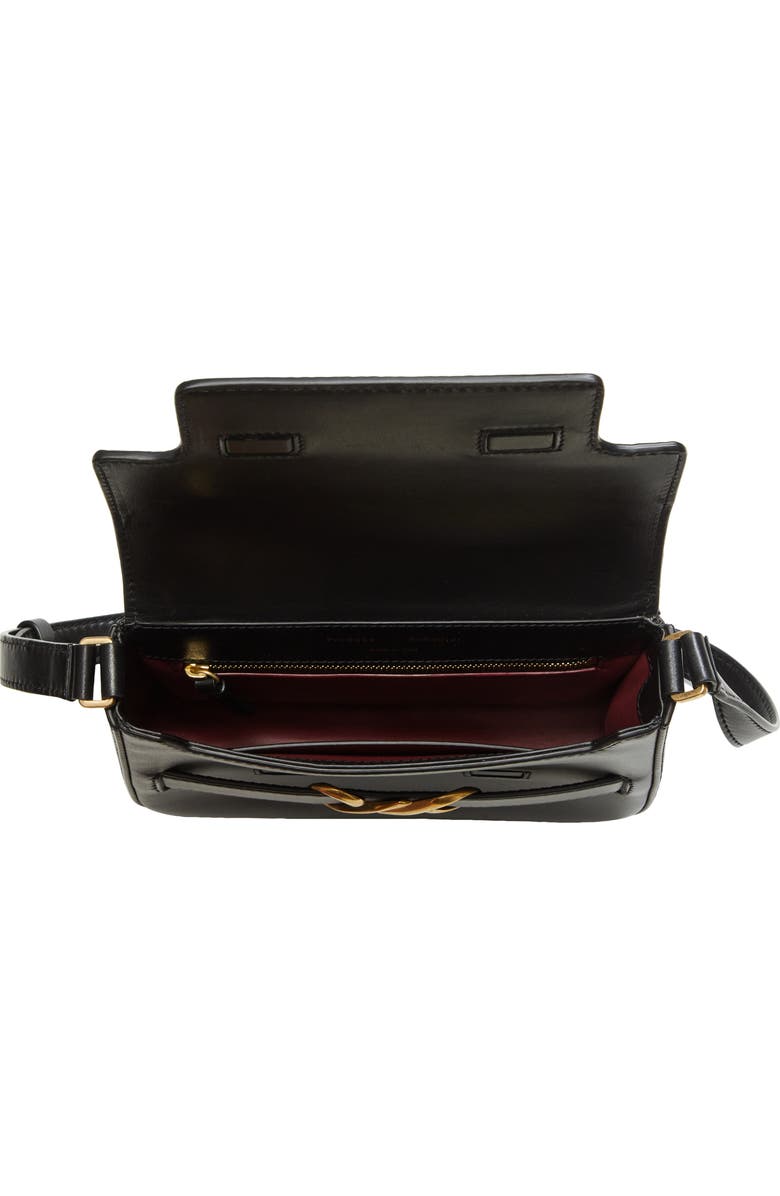 Proenza Schouler Box Leather Shoulder Bag, Alternate, color, Black