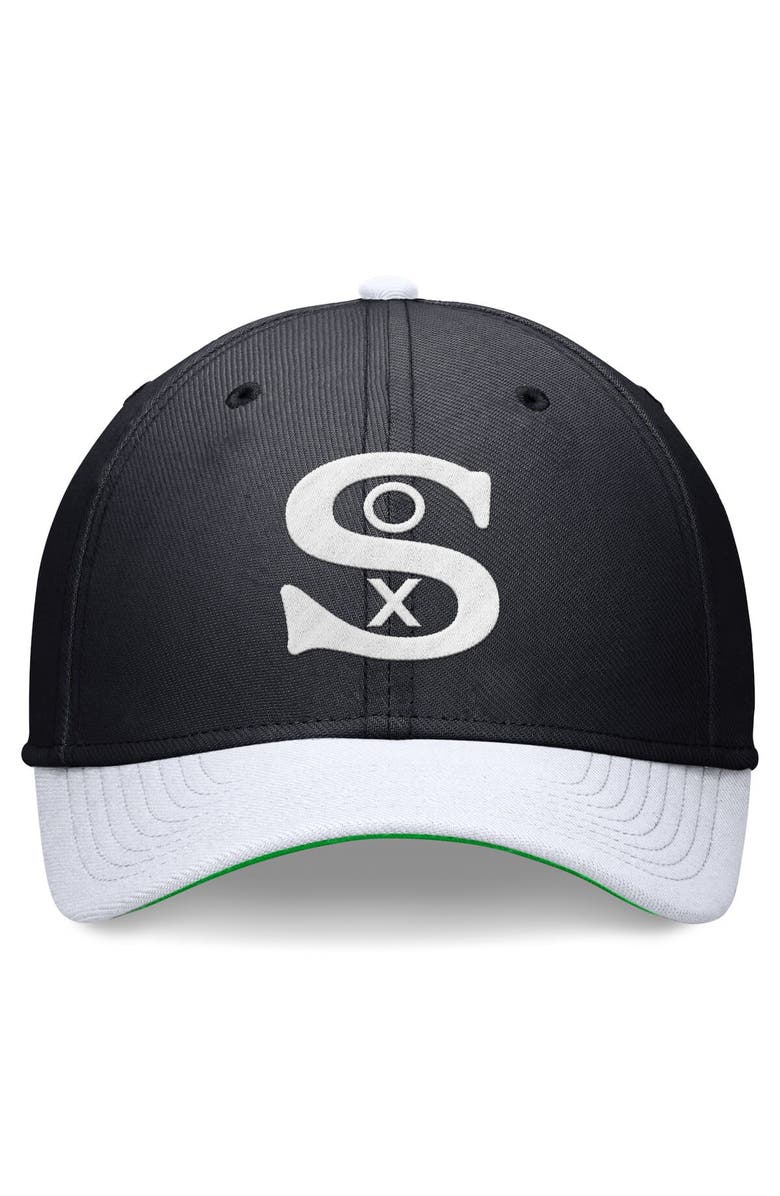 Nike Men's Nike Navy/White Chicago White Sox Cooperstown Collection Rewind Swooshflex Performance Hat, Alternate, color, 