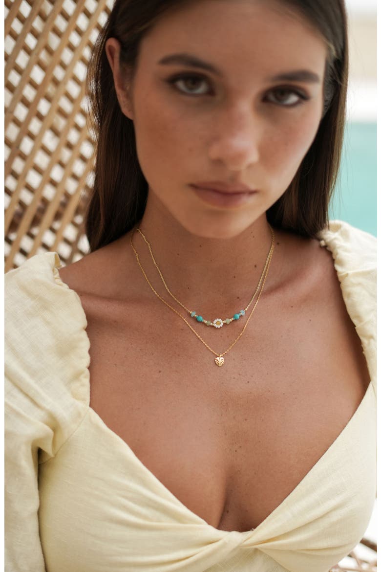 Daisy Chain Necklace, Alternate, color, GOLD
