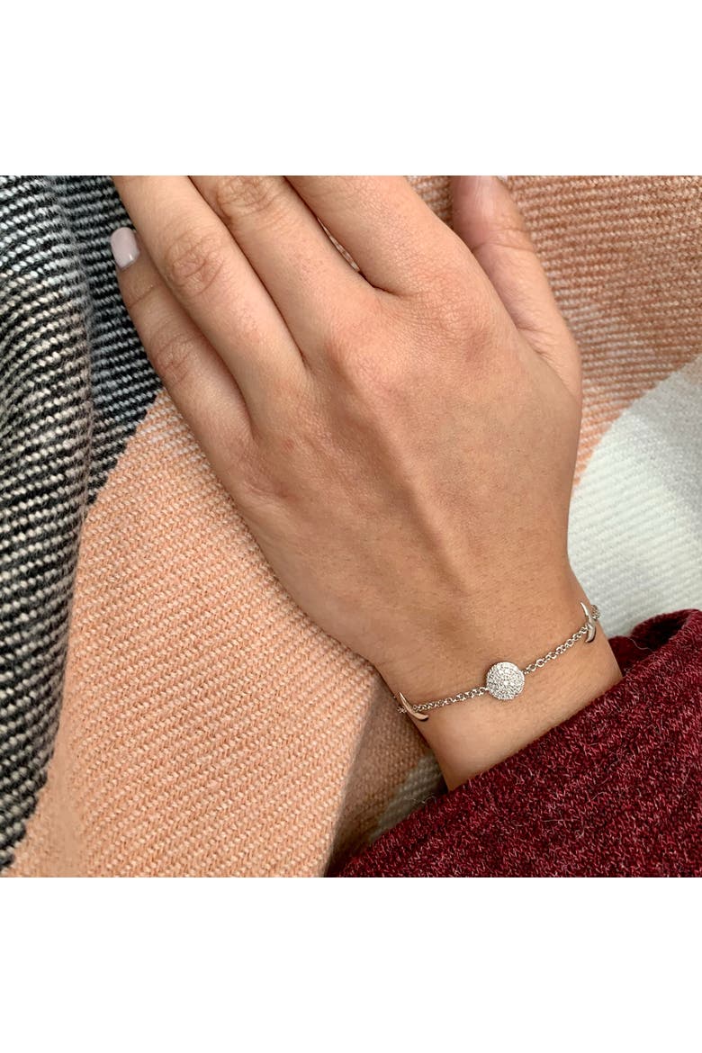 Moonlit Sterling Silver Diamond Bracelet, Alternate, color, Silver