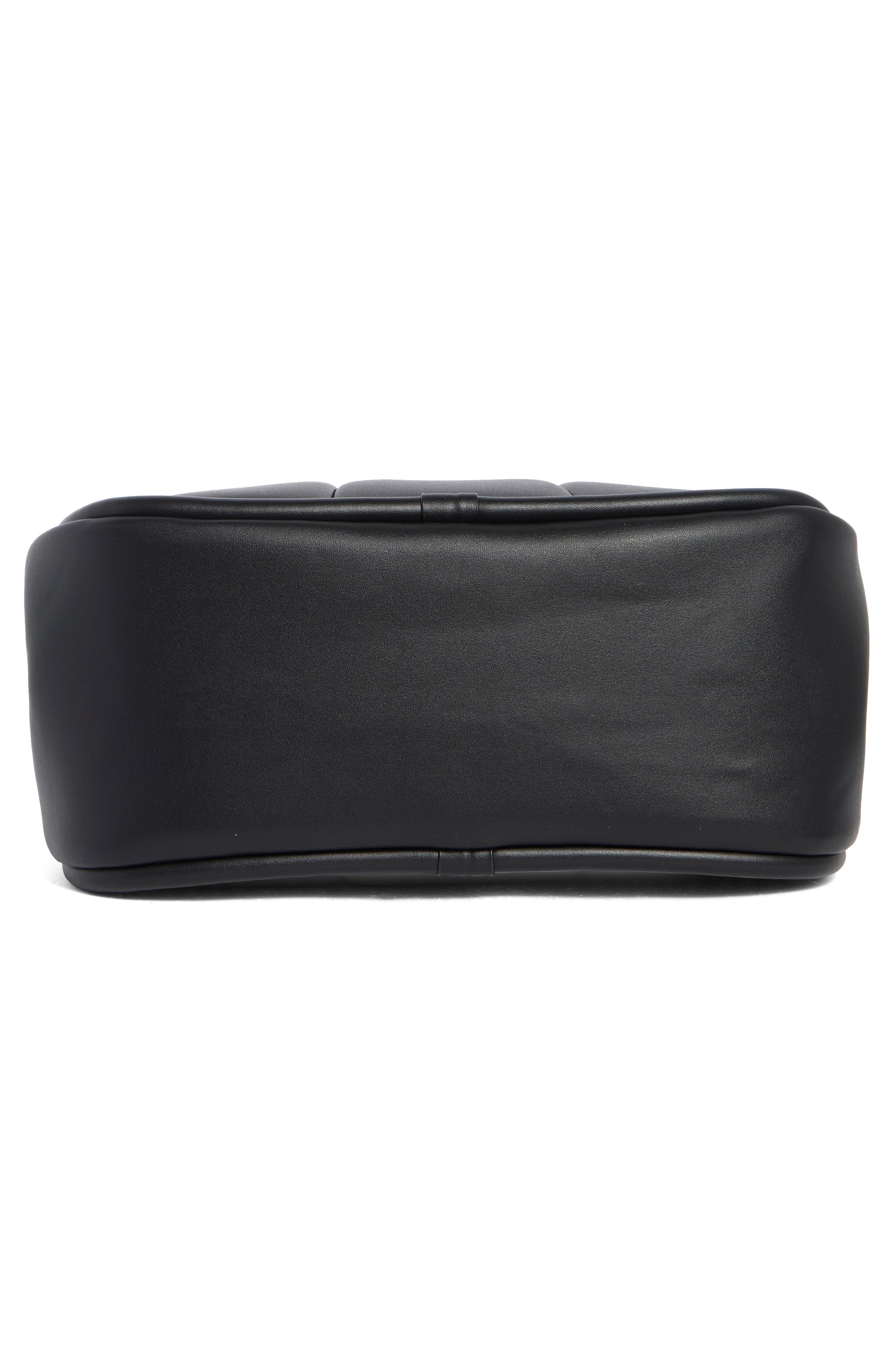 Sophia Faux Leather Hobo, Alternate, color, BLACK SMOOTH
