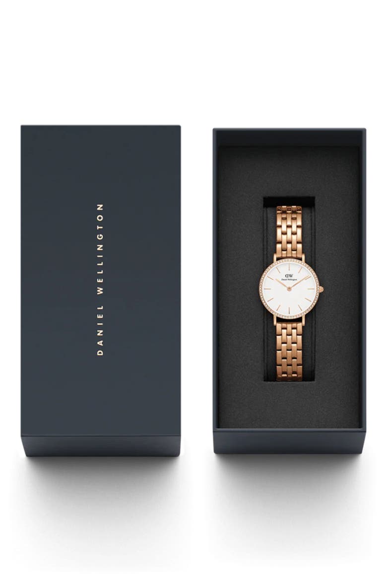 Petite Lumine Bracelet Watch, 28mm, Alternate, color, ROSE GOLD