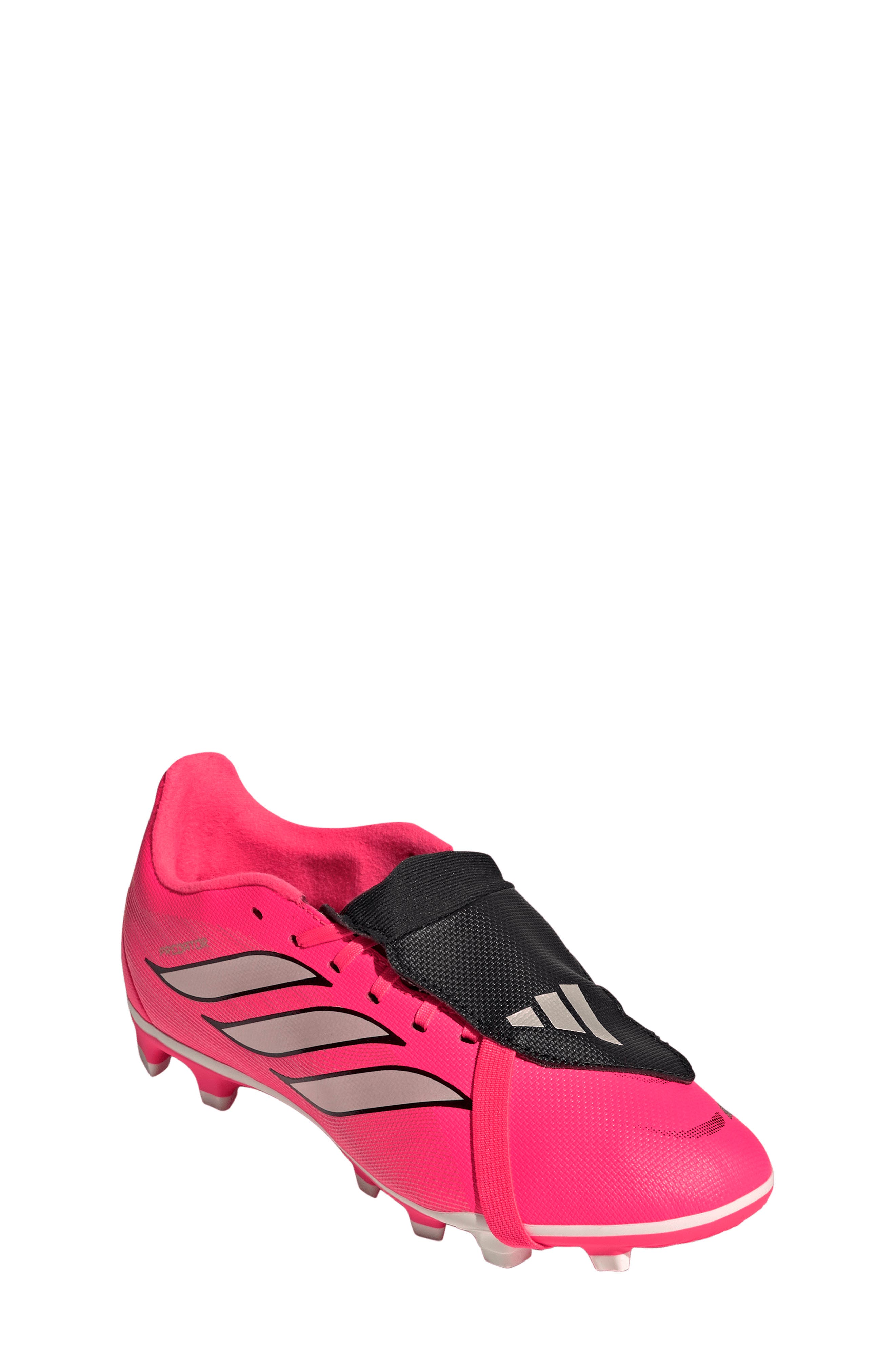 Kids' Predator Club Firm Ground/Multiground Soccer Cleat, Main, color, TURBO/ CHROME/ BLACK