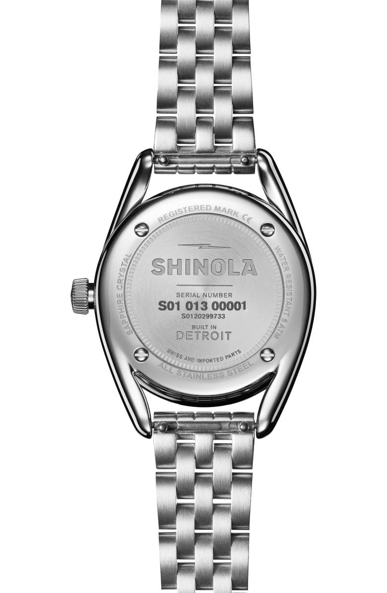 Shinola Derby Bracelet Watch, 30.5mm, Alternate, color, 