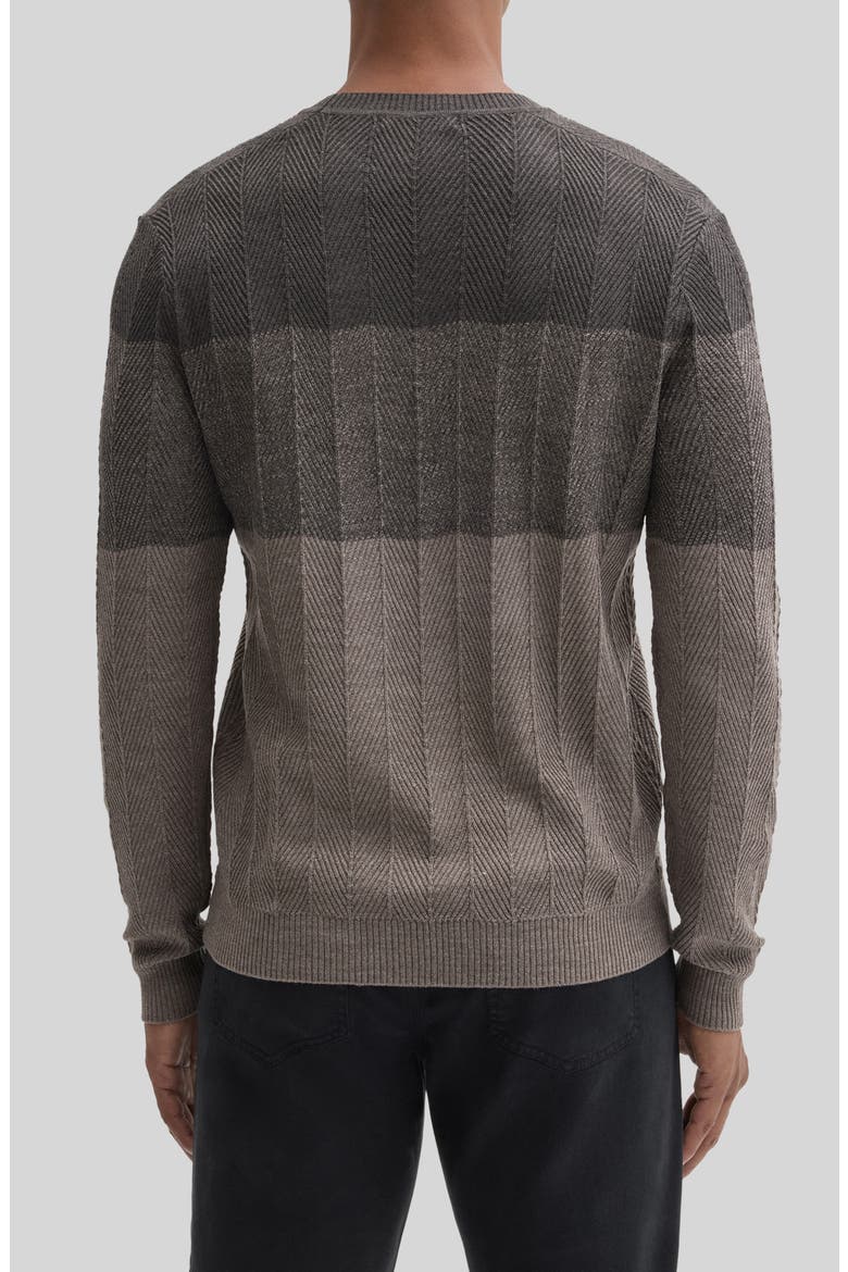 Marchetti Wool Blend Chevron Sweater, Alternate, color, ESPRESSO