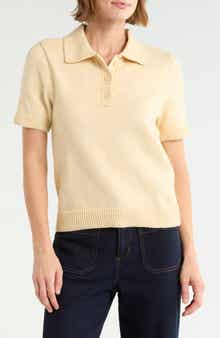 Short Sleeve Polo Sweater