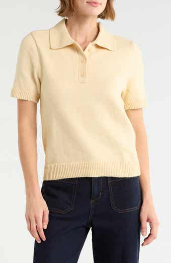 Short Sleeve Polo Sweater