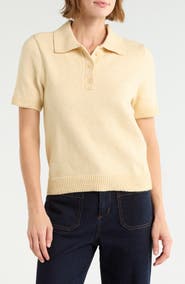 Sanctuary Short Sleeve Polo Sweater