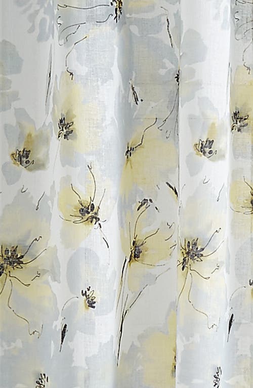 Dkny Modern Bloom Single Curtain Panel In Yellow